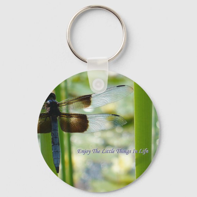 Llavero Cláusula de libélula azul (Anverso)