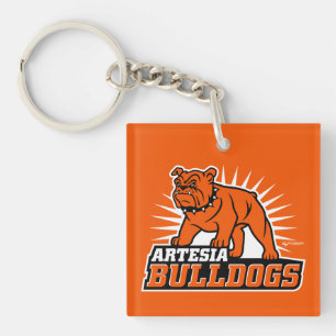 Llavero Cláusula de logotipo de Bulldoges de Artesia
