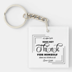 Llavero Cláusula de logotipo elegante