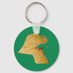 Llavero Cláusula de mapas de Kuwait