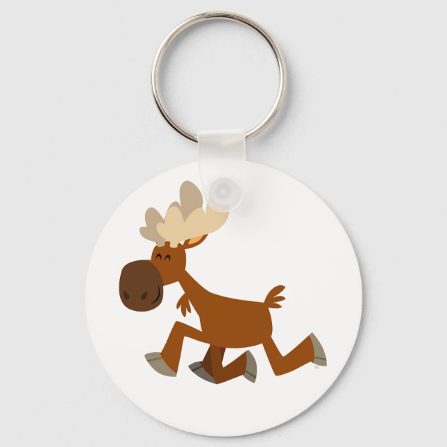 Llavero Cláusula de merry Moose del Personalizado Cute (Anverso)