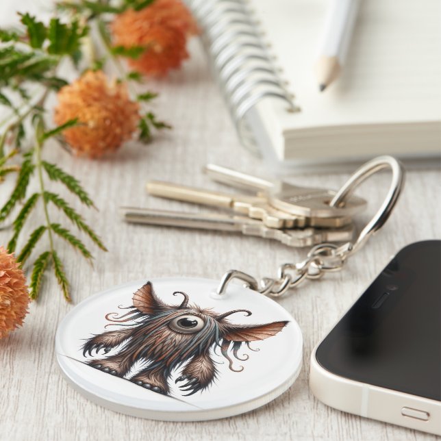 Llavero Cláusula de Monstruo de un solo ojo (Frente Derecha)