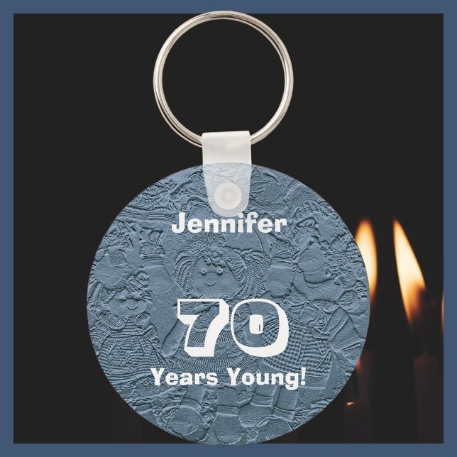 Llavero Cláusula de muñecas jóvenes Blue Rag Rag de 70 año (Subido por el creador)