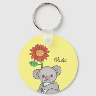 Llavero Cláusula de nombre animal Cute Koala
