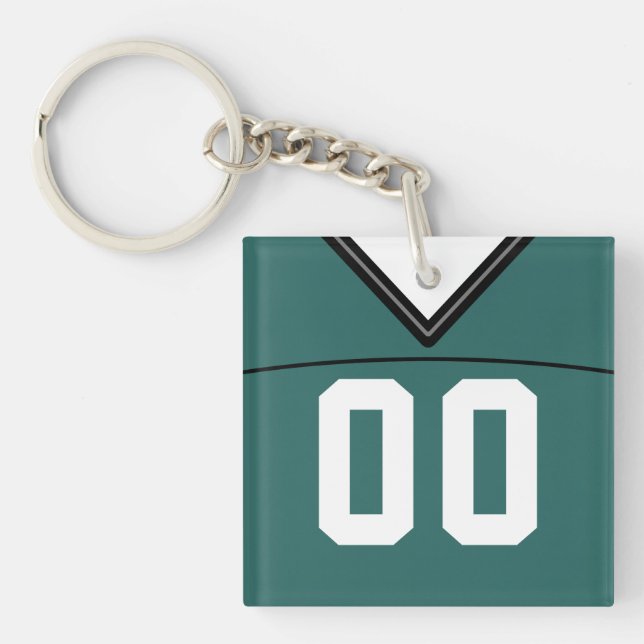 Llavero Cláusula de personalizable Jersey, Lacrosse de fút (Frente)