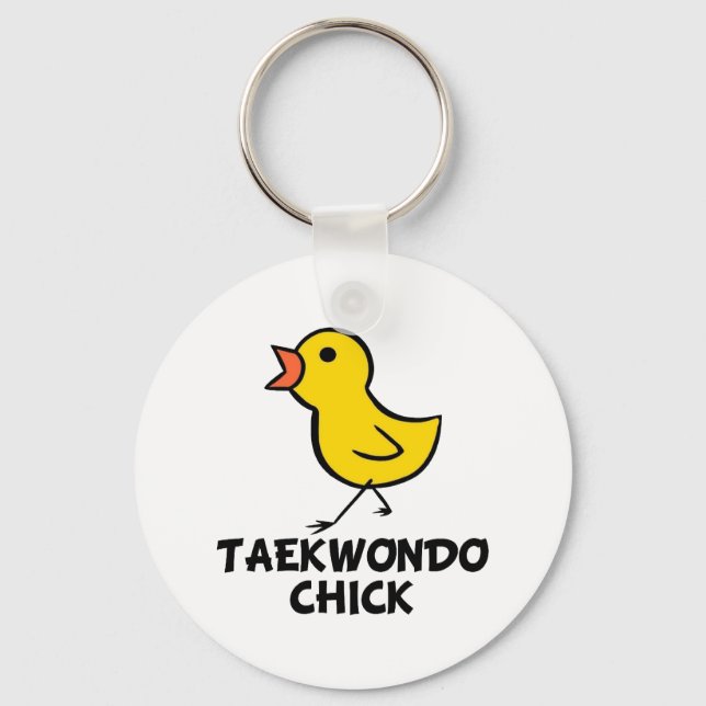 Llavero Cláusula de pollo de Taekwondo (Anverso)