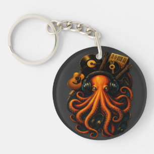 Llavero "Cláusula de pulpo Steampunk - Kra náutica vintage