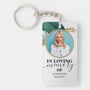 Llavero Cláusula de regalo conmemorativa del purpurina y e