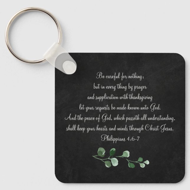 Llavero Cláusula de regalo cristiano contra Personalizado  (Anverso)