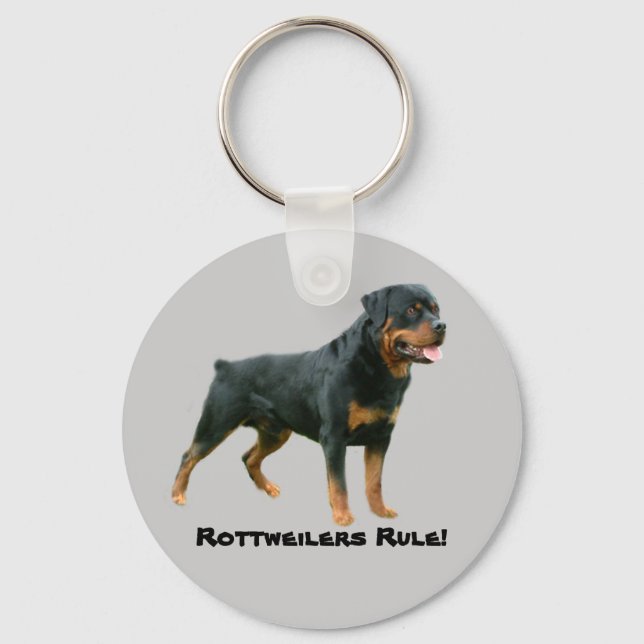 Llavero Cláusula de reglas de Rottweilers (Anverso)