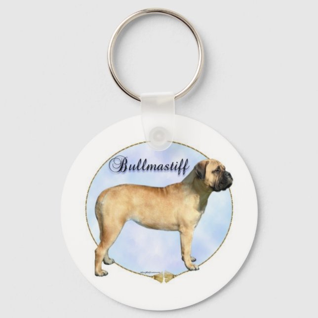 Llavero Cláusula de retrato Bullmastiff (Anverso)