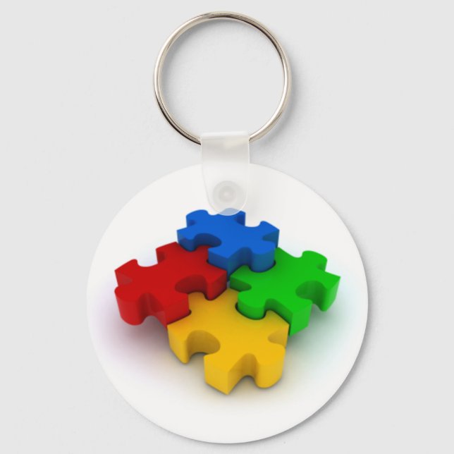 Llavero Cláusula de sensibilización sobre el autismo de la (Anverso)