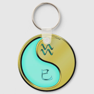 Llavero Cláusula de serpientes acuarius y Metalizado