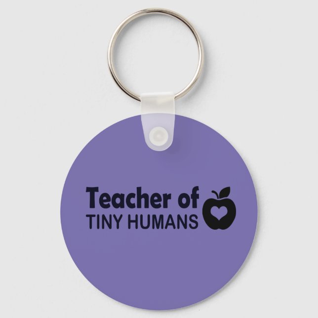 Llavero Cláusula De Teacher De Humanos Pequeños (Anverso)
