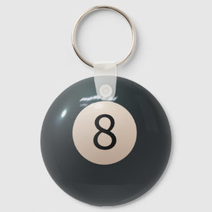 Llavero Cláusula de teclado Billiard Pool de ocho bolas