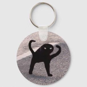 Llavero Cláusula de teclado de doble cara con memo de gato