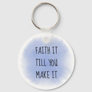 Llavero Cláusula de tecnología informática de fe azul