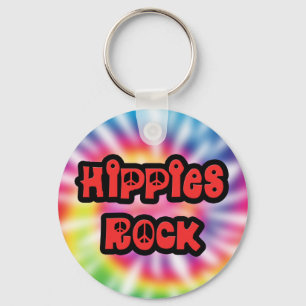 Llavero Cláusula de tinte de roca de hippies vintage