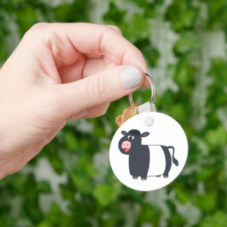 Llavero Cláusula de vacas galloway del Personalizado feliz