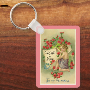 Llavero Cláusula de Vintage Cupid Valentine
