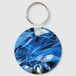 Llavero Cláusula elegante del patrón azul