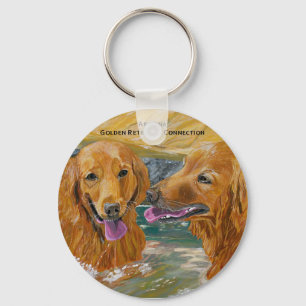 Llavero Cláusula Frolic de Golden Retrievers