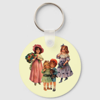 Llavero Cláusula infantil victoriana de arte vintage
