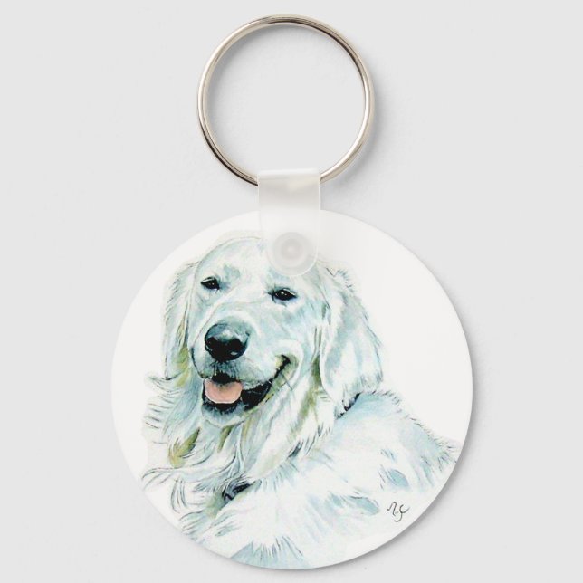Llavero Cláusula inglesa Golden Retriever (Anverso)