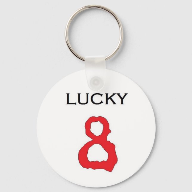Llavero Cláusula Lucky Número 8 (Anverso)