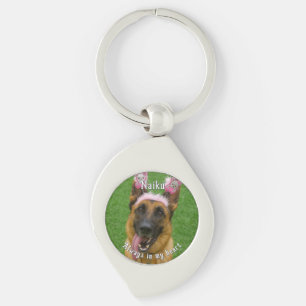Llavero Cláusula Metalizado de mascota Photo Memorial