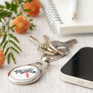 Llavero Cláusula Metalizado del Lobo Personalizado muy emo