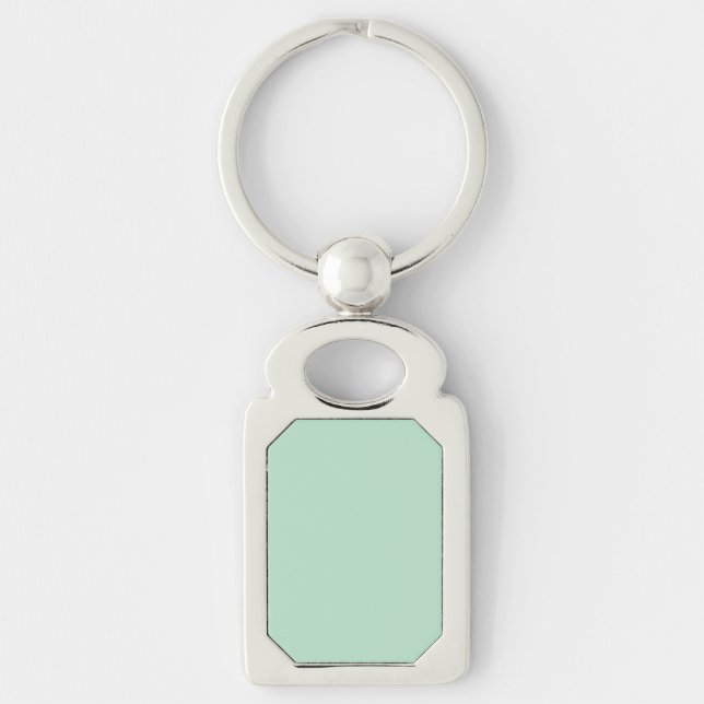 Llavero Cláusula Metalizado Mint Green de personalizable p (Anverso)