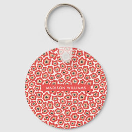 Llavero Cláusula Minimalista moderna de la flor monográfic