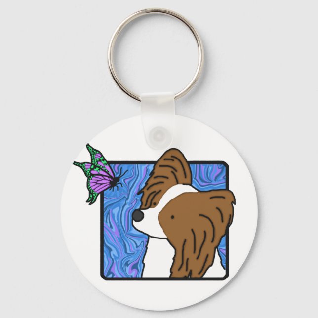 Llavero Cláusula Papillon Butterfly Dog (Anverso)