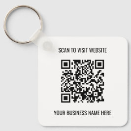 Llavero Cláusula promocional del código QR del logotipo