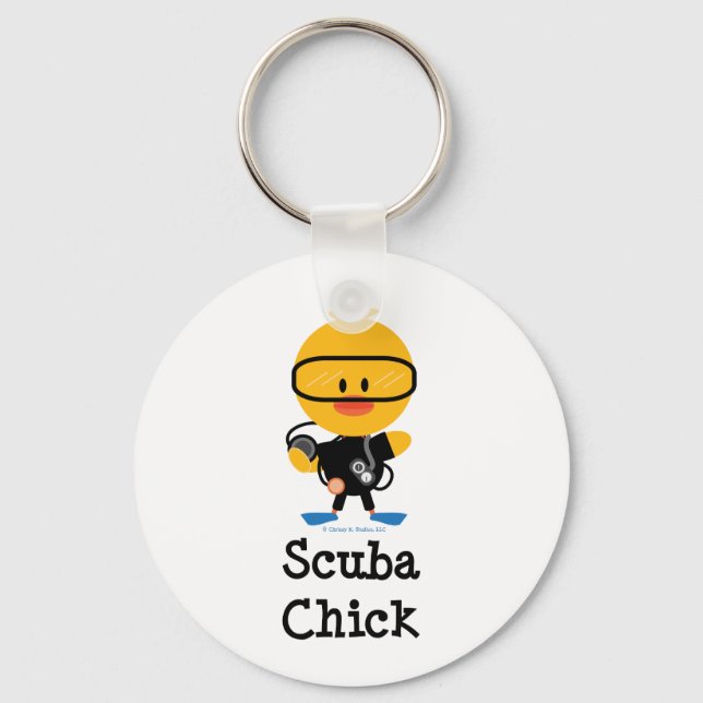 Llavero Cláusula Scuba Chick (Anverso)