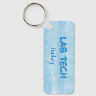 Llavero Cláusula técnica personalizada del laboratorio azu