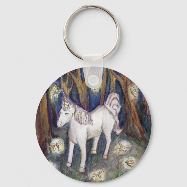 Llavero Cláusulas de arte del Personalizado Unicorn Fairy  (Anverso)