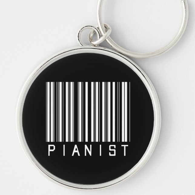 Llavero Clave de barras del pianista (Frente)