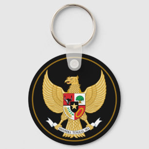 Llavero clave de emblema de indonesia