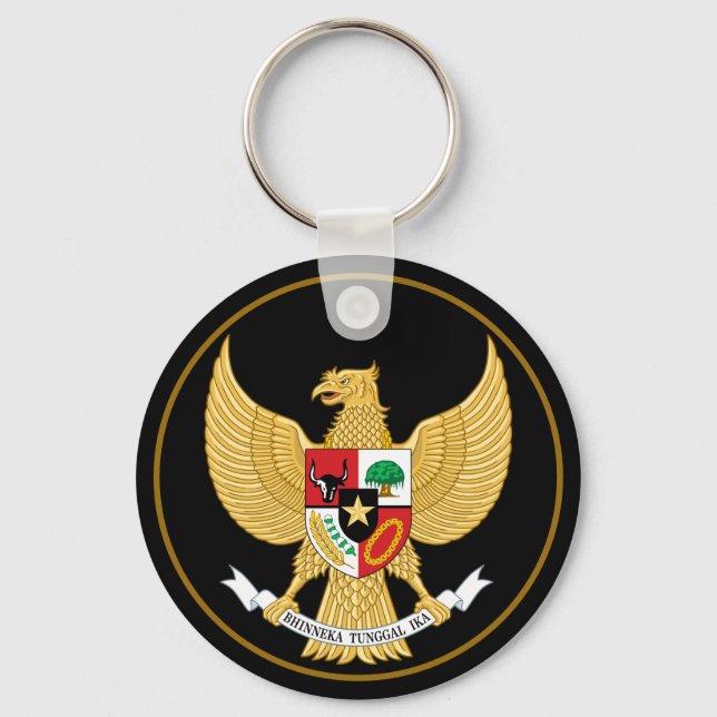 Llavero clave de emblema de indonesia (Anverso)