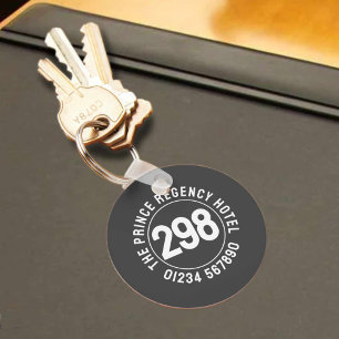 Llavero Clave de habitación del hotel Fob con número de ha