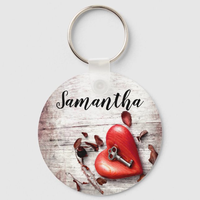 Llavero Clave de madera del país de la cadena de claves pe (Anverso)