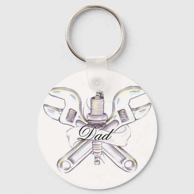 Llavero clave de papá (Anverso)
