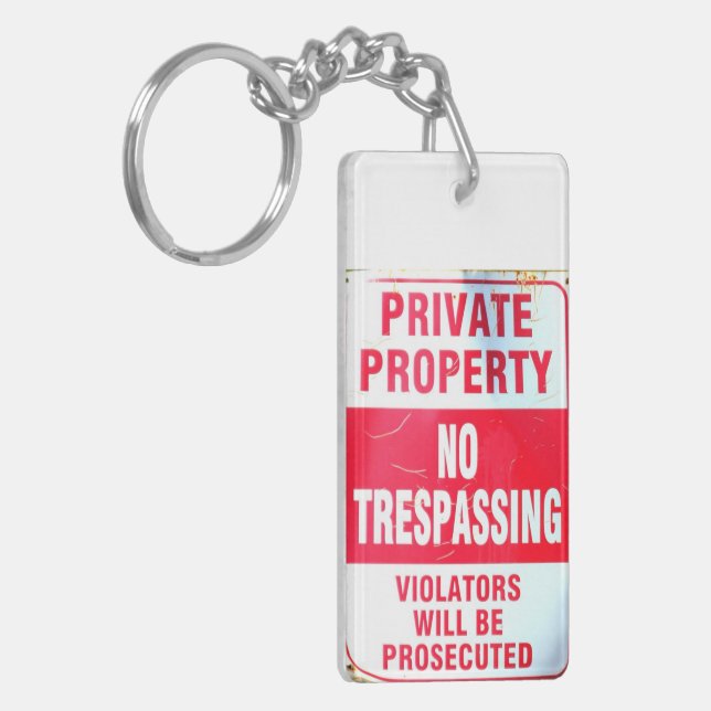 Llavero clave de propiedad privada (Frente Izquierda)