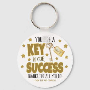 Llavero Clave para nuestro éxito Empresa Gracias Apreciaci