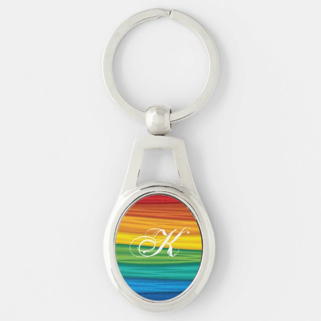 Llavero Clave personalizada Chainlgbtq bandera arco iris g (Anverso)