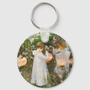 Llavero Clavel, Lirio, Lirio, Rosa de John Singer Sargent