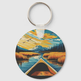 Llavero Claves de la barca del lago Cabin