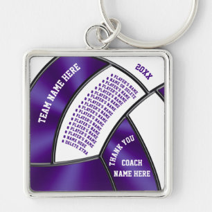 Llavero Claves de voleibol personalizadas para entrenadore